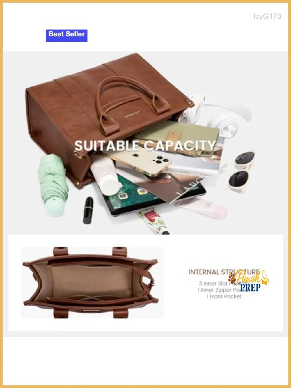 Faux Leather Satchel Tote Handbag Crossbody Zipper Work Purse